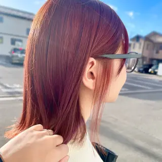 ミディアム カラー CRACE「店長」 アヤカのヘアスタイル