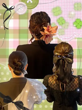 ヘアアレンジ 個性的カラー ☆≡ねねのヘアスタイル