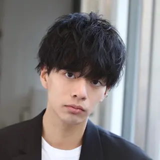 ショート パーマ メンズ 田原 慎也のヘアスタイル