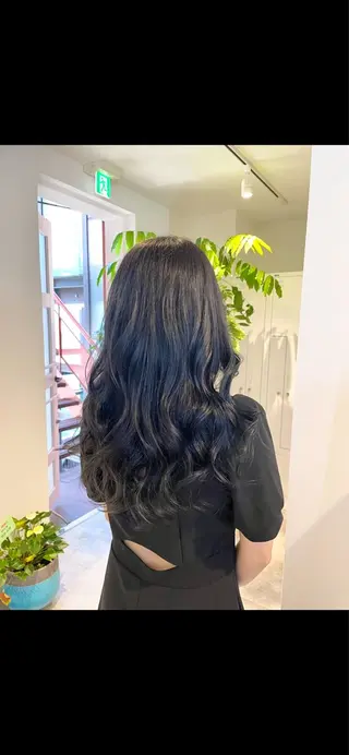 セミロング カラー hayaka todaのヘアスタイル