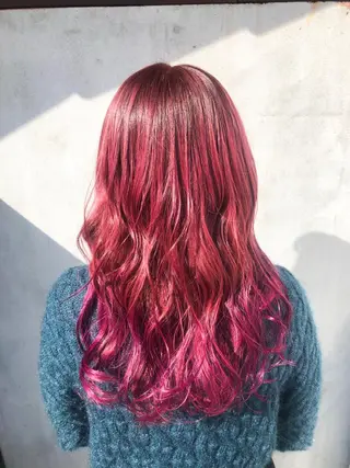 ロング カラー NAGON STYLE  MICI所属・佐藤 美聡のヘアスタイル