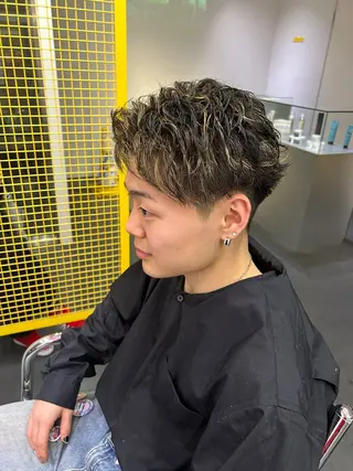 ショート カラー メンズ stimulus所属・stimulus/ HAYATOのヘアスタイル