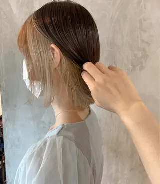 ショート カラー ヘアアレンジ stylist/蛯谷 珠里のヘアスタイル