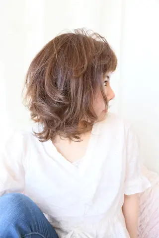 ミディアム 森 宇旦のヘアスタイル