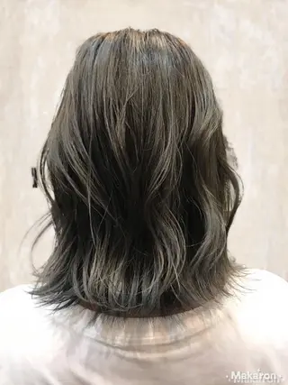 ミディアム カラー hair works raptureのヘアスタイル