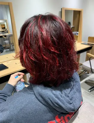 ミディアム カラー メンズ 三村 竜也のヘアスタイル