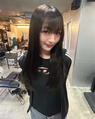 ロング カラー 韓国ボブ/レイヤー カット/ EMIRIのヘアスタイル