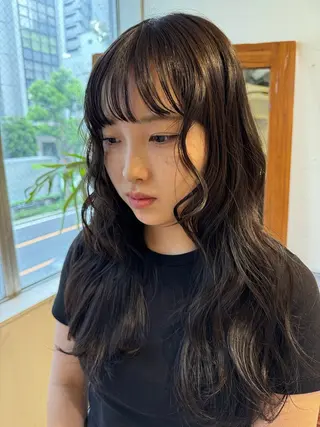 ロング カラー akari/ 透明感/ワンカラーのヘアスタイル