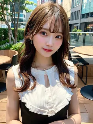 ロング カラー ヘアアレンジ 柔らか質感/髪質改善 ⚡️Ren⚡のヘアスタイル