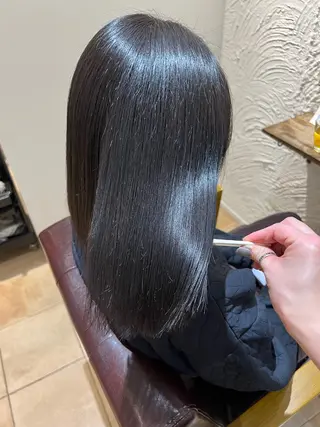 ミディアム カラー 🥀韓国ヘア🥀 宮津真菜のヘアスタイル