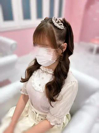 ロング ヘアアレンジ Set Salon Mémoire by miuprierre所属・推し活🪄🩷 川上 佳奈のヘアスタイル