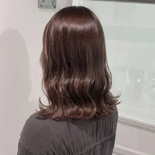 ロング カラー 韓国レイヤー🕊️ 柔らかベージュ🧸のヘアスタイル