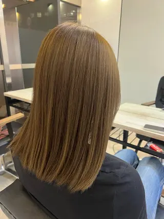 ミディアム カラー 🥀韓国ヘア🥀 宮津真菜のヘアスタイル