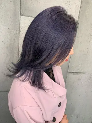 ミディアム 大内 志穂のヘアスタイル