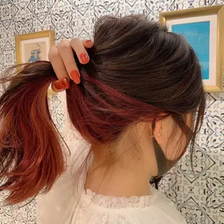 セミロング ブリーチなし/暖色/ 透明感/ririkaのヘアスタイル