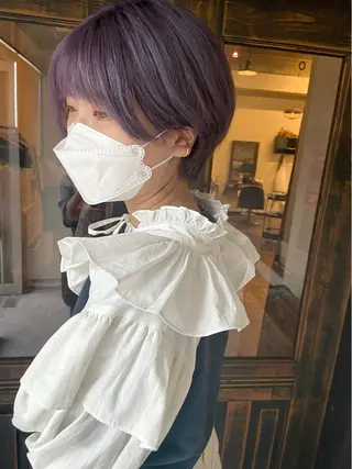 ショート カラー CIERA所属・トウジョウ アリサのヘアスタイル