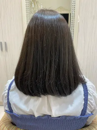 ミディアム 🥀暖色韓国ヘア💕 保科侑花のヘアスタイル