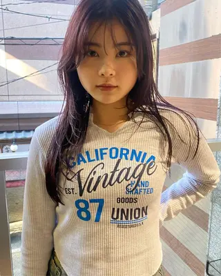 セミロング カラー ヘアアレンジ GIVET (ジヴェ)所属・撮影モデル募集 🦋soemikaのヘアスタイル