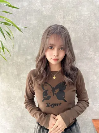 ミディアム カラー C'LD Hair Produce【シールドヘアープロデュース】所属・シールドヘアー/那覇 /縮毛矯正/ブリーチのヘアスタイル