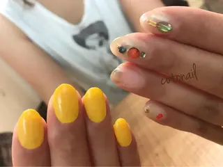 ショート ネイル ツメトマツゲ .のネイルデザイン