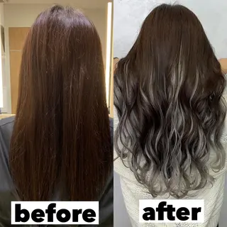 ロング カラー ヘアアレンジ マツエク・マツパ TATSUYA アートディレクターのヘアスタイル