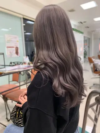 セミロング カラー 韓国ヘア/髪質改善 /艶カラー/sahoのヘアスタイル