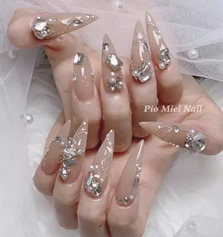 ネイル HANA 長さだしのネイルデザイン