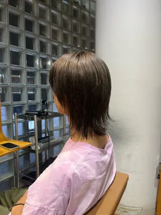 セミロング カラー メンズ カット/パーマモデル 募集🩵　yukaのヘアスタイル