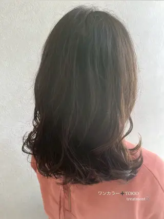 セミロング カラー いやされサロンfuu＋所属・fuu＋ ｍａｎａｍｉのマツエク・マツパデザイン