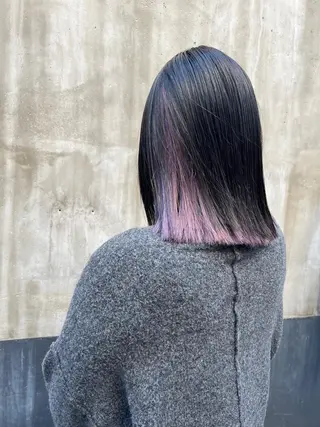 ミディアム カラー 🍇おぐら めぐみ🍇のヘアスタイル