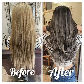 ロング cherie所属・バレイヤージュ/ ハイライト/大内格のヘアスタイル