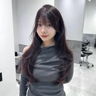 ロング カラー GO TODAY 原宿Verno店所属・韓国系支持率No.1 レイヤー特化/きょうのヘアスタイル