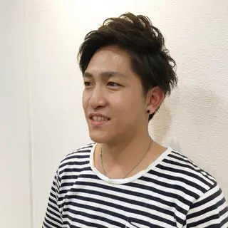 パーマ メンズ Lolonois池田 代表 鍜治本颯太のヘアスタイル