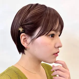 ショート カラー ヘアアレンジ ボブ/レイヤー/ 艶髪/HANA💗のヘアスタイル