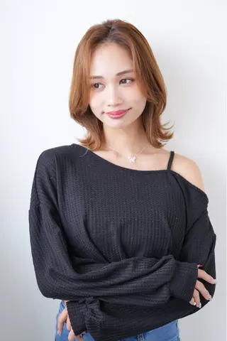 ミディアム 艶髪美容師　森田 優貴のヘアスタイル
