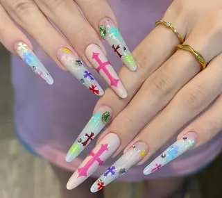 ネイル By moonネイル 🌷ワンホン/韓国風のネイルデザイン