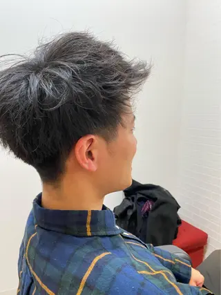 ショート カラー パーマ メンズ FOR Men`s hair所属・高橋 一樹のヘアスタイル