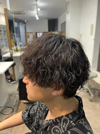 パーマ メンズ 原宿 フェザーパーマ fifth イノウエのヘアスタイル