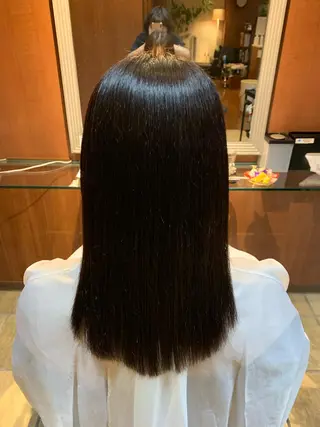 セミロング 武田尚子🌸 自然に仕上がる矯正のヘアスタイル