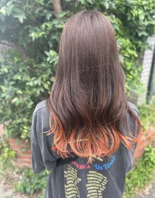 ロング カラー 透明感カラー/ くびれヘア/ユウユのヘアスタイル