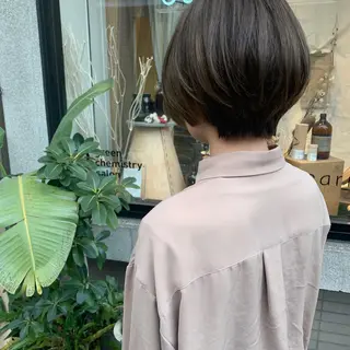 ショート 艶髪color💎髪 質改善ストレート大吉のヘアスタイル