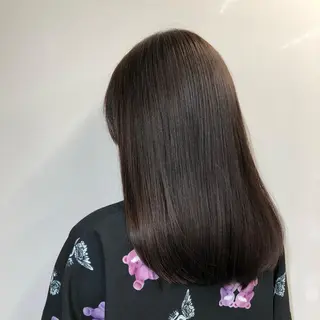 ミディアム 透明感カラー❄️要 半個室×マンツーマンのヘアスタイル