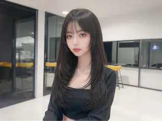 ロング 韓国風cut/ 縮毛矯正/正岡幹康のヘアスタイル