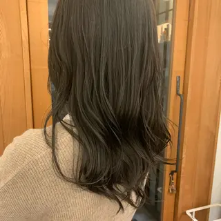 セミロング 艶髪color💎髪 質改善ストレート大吉のヘアスタイル
