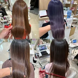 ロング カラー パーマ 山本　尚輝 🐶ハイライト🐶のヘアスタイル