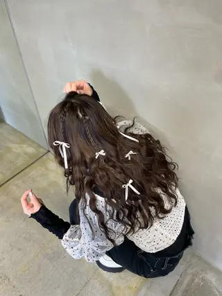 ロング ヘアアレンジ 透明感・美髪 monsoワニベユナのヘアスタイル