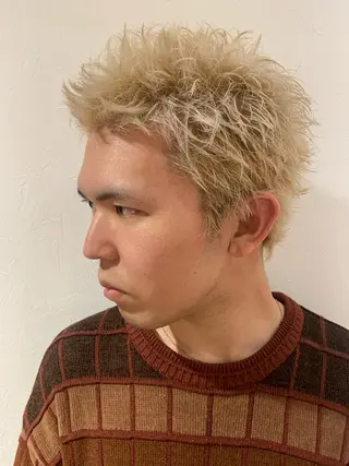 ショート カラー メンズ 🦋レイヤーカット ミドリカワ🦋のヘアスタイル