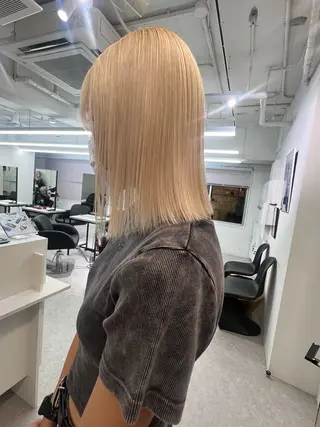 ミディアム カラー PELE所属・盛れる💖ミルクティ ー💍🎀yuiのヘアスタイル