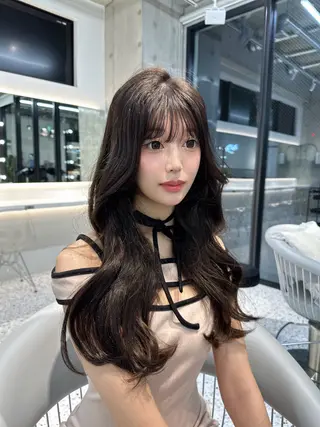 ロング 髪質改善×韓国ヘアサロン Role 博多【ロール】所属・yui🎀ブリーチ なしWカラー／博多のヘアスタイル