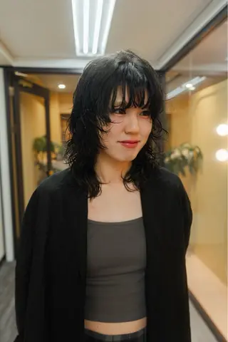 ミディアム パーマ ホンマル　モトキ /ボブ/暖色🍊のヘアスタイル